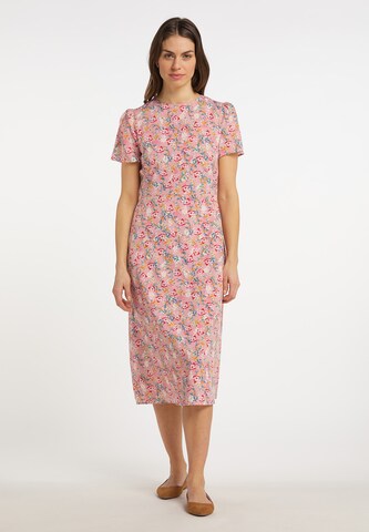 Robe Usha en rose : devant