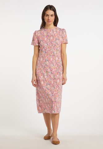 Robe Usha en rose : devant