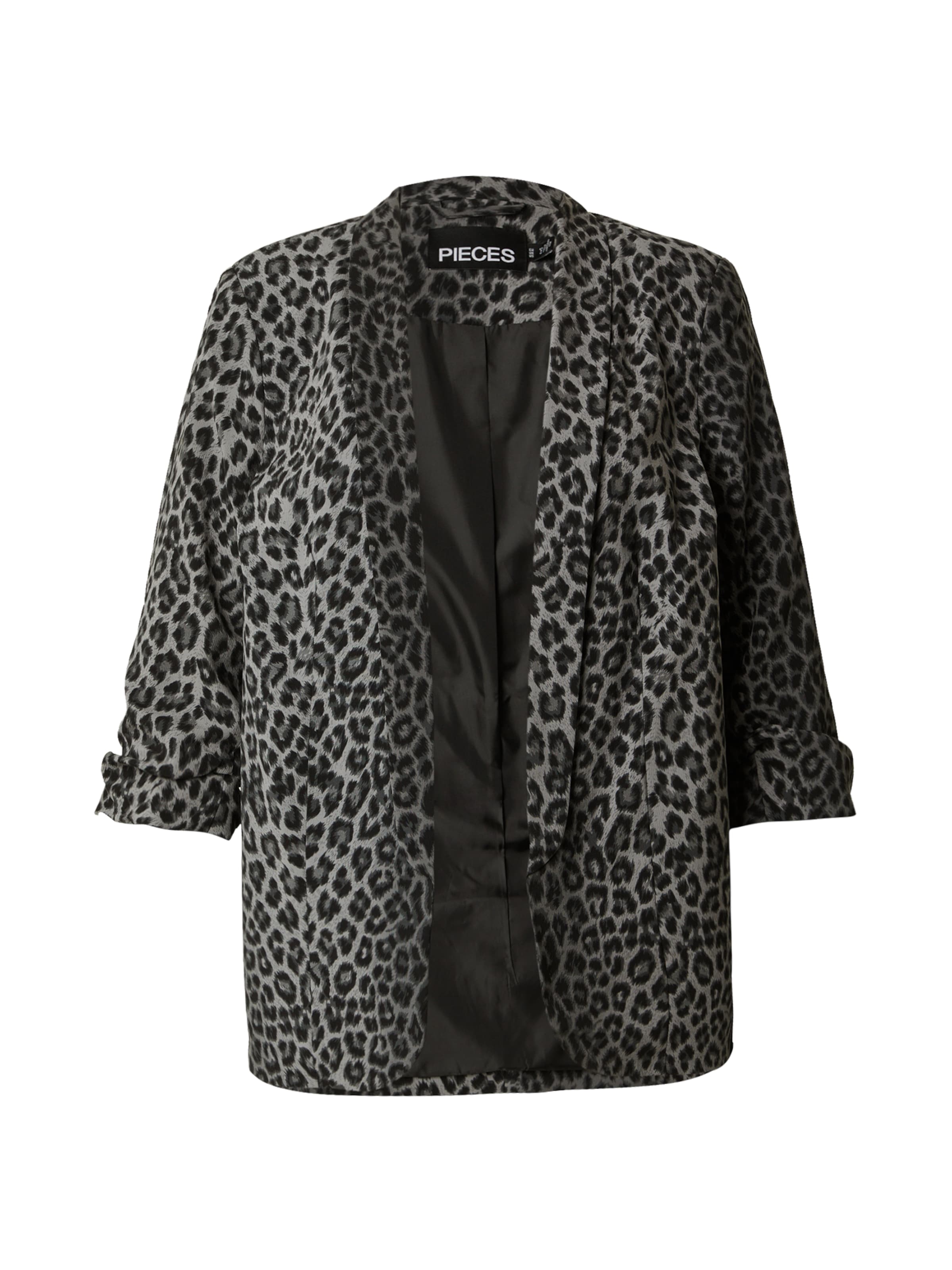 PIECES Curve Blejzer 'PCBOSS' - Sivá: predná strana