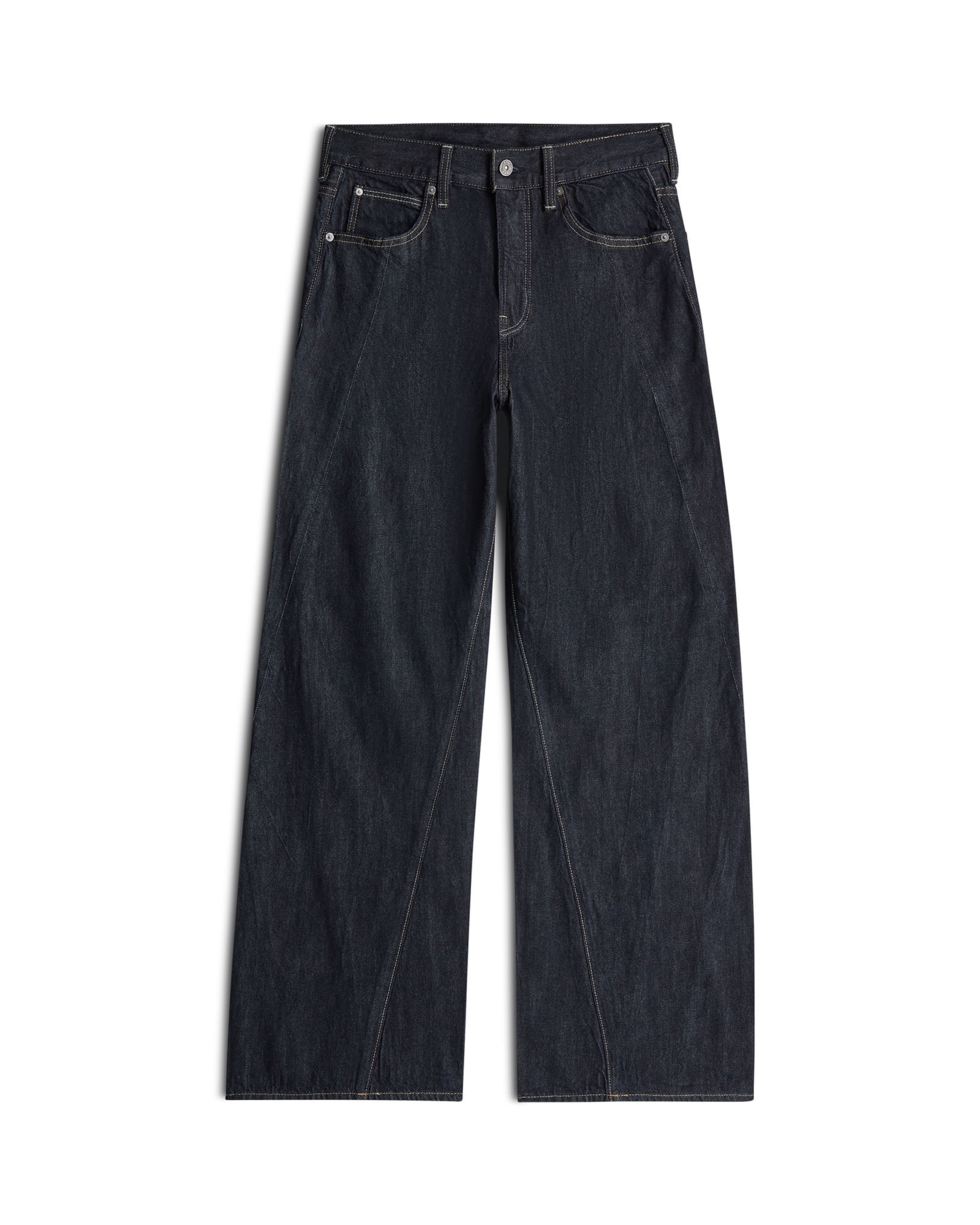G-STAR Wide leg Jeans in Blauw: voorkant