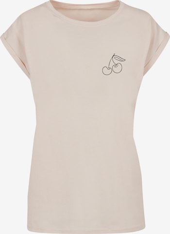 T-shirt 'Cherry' Merchcode en beige : devant