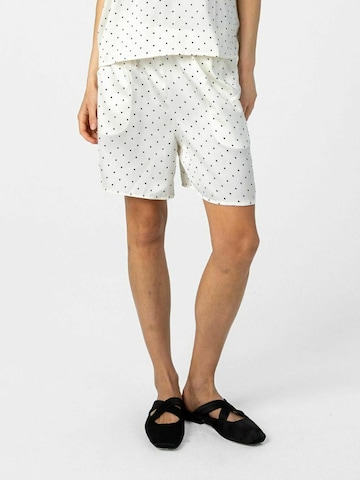 Coster Copenhagen - regular Pantalón ' Dot ' en blanco