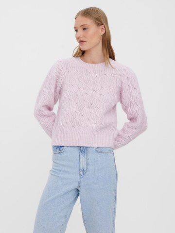 Pull-over 'LOLA' VERO MODA en violet : devant