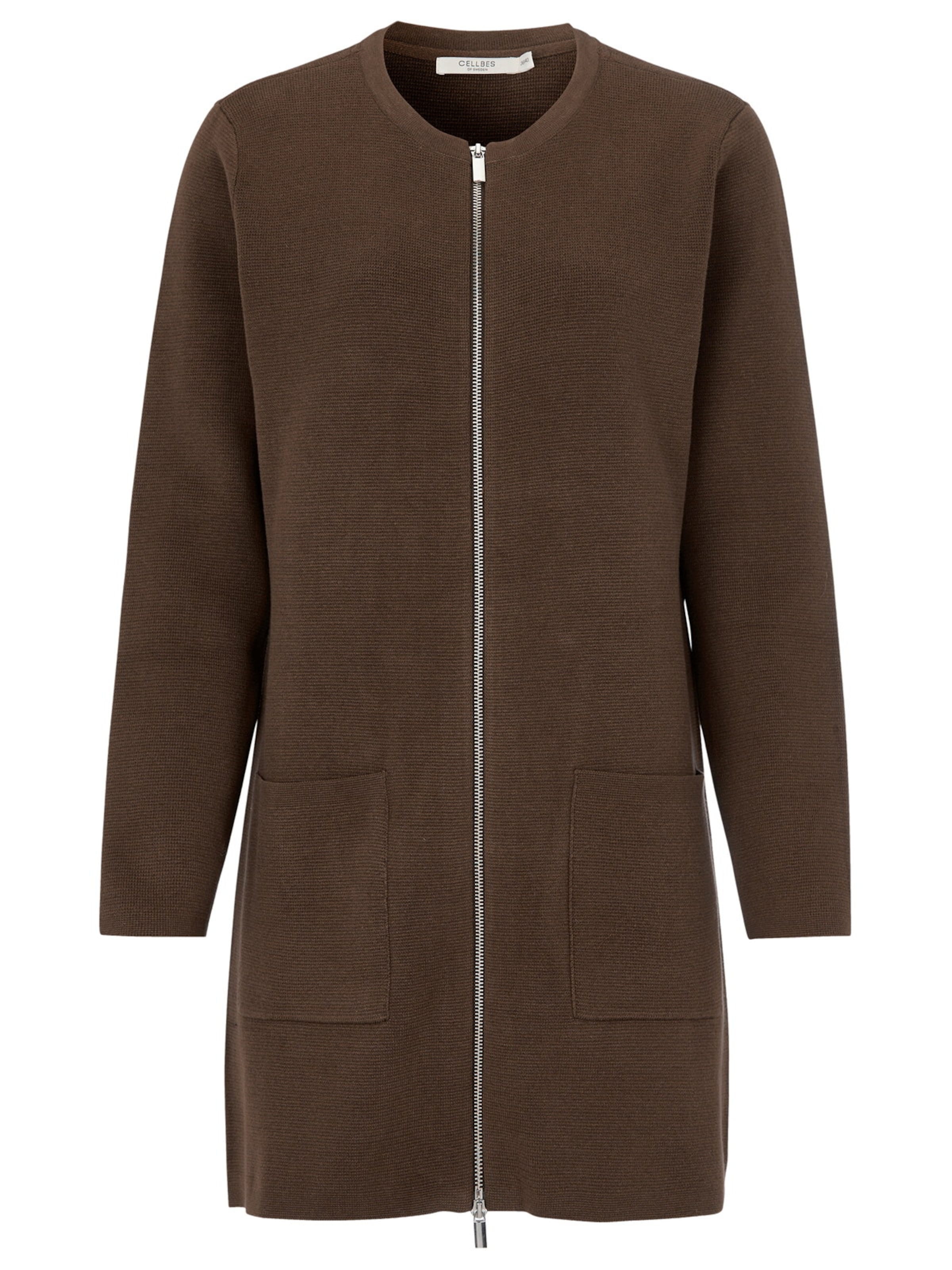 Cellbes of Sweden Strickjacke in Braun: Vorderseite