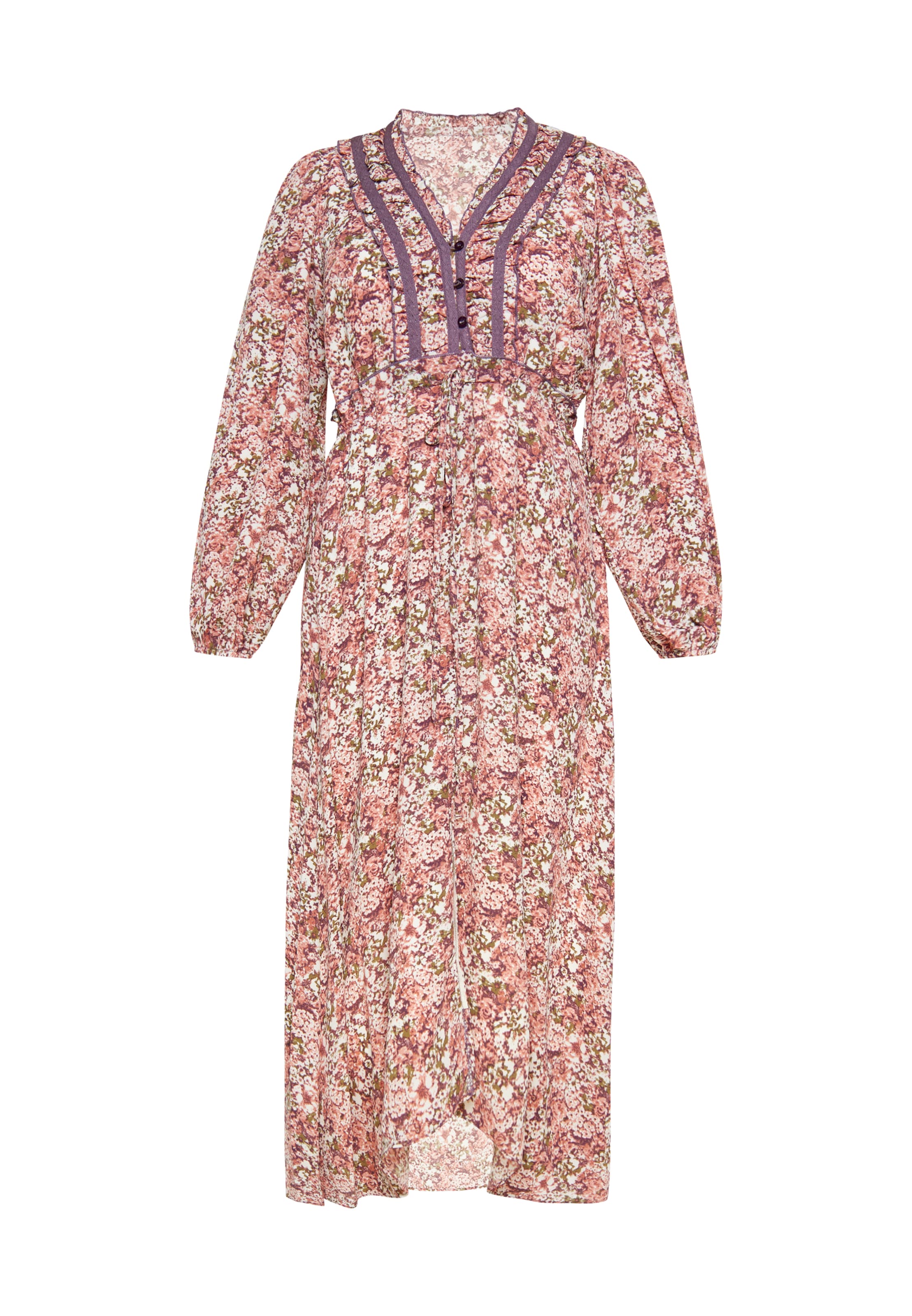 FELIPA Jurk 'Festival' in Bruin: voorkant