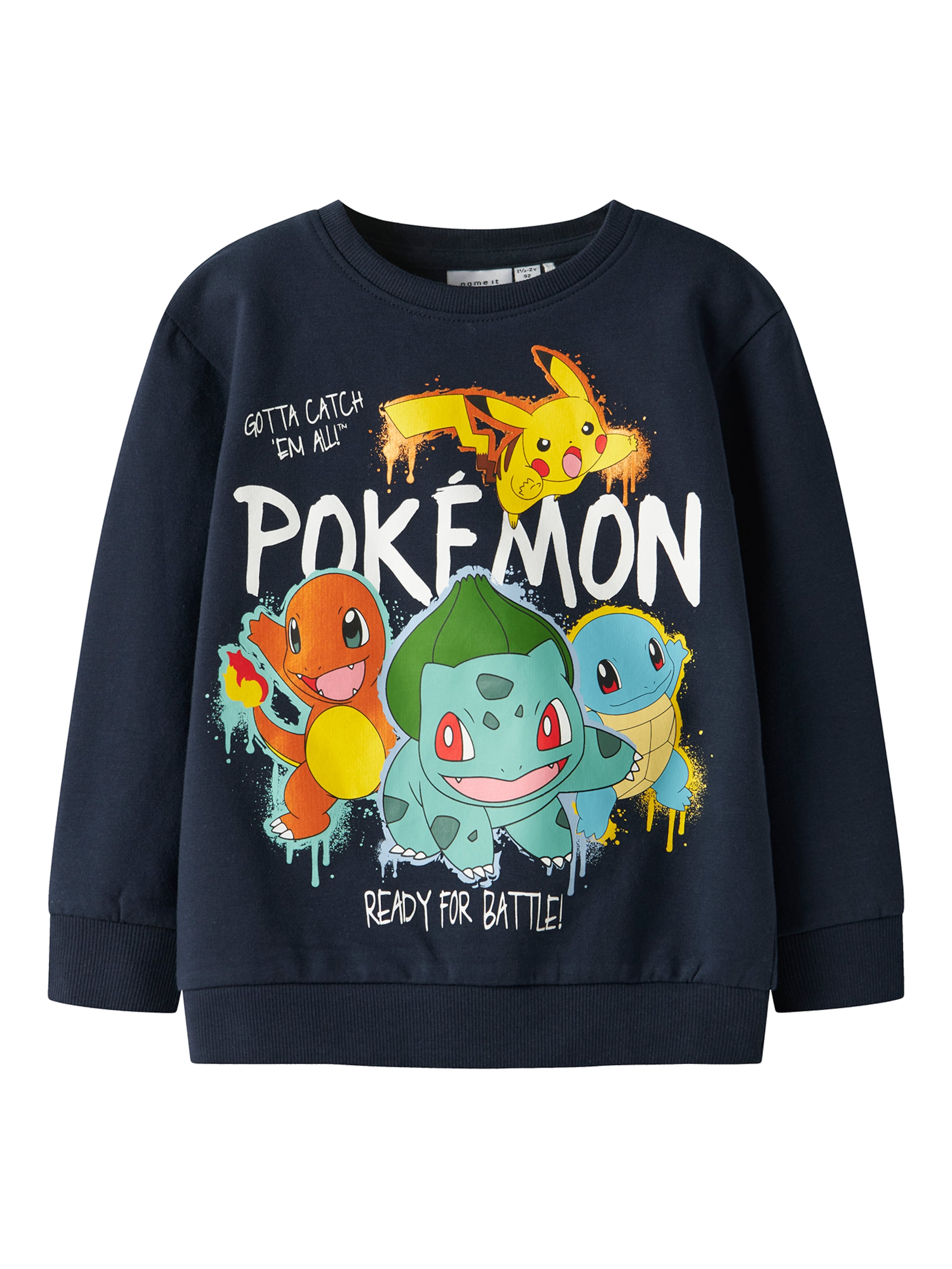 NAME IT Bluza 'NMMNoa Pokemon' w kolorze niebieski: przód