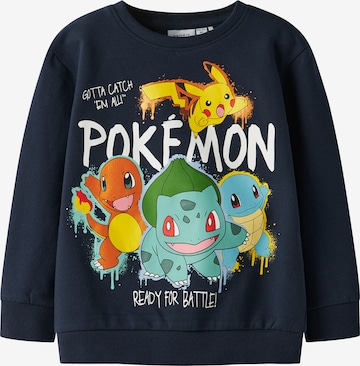 NAME IT Sweatshirt 'NMMNOA POKEMON' in Blau: Vorderseite