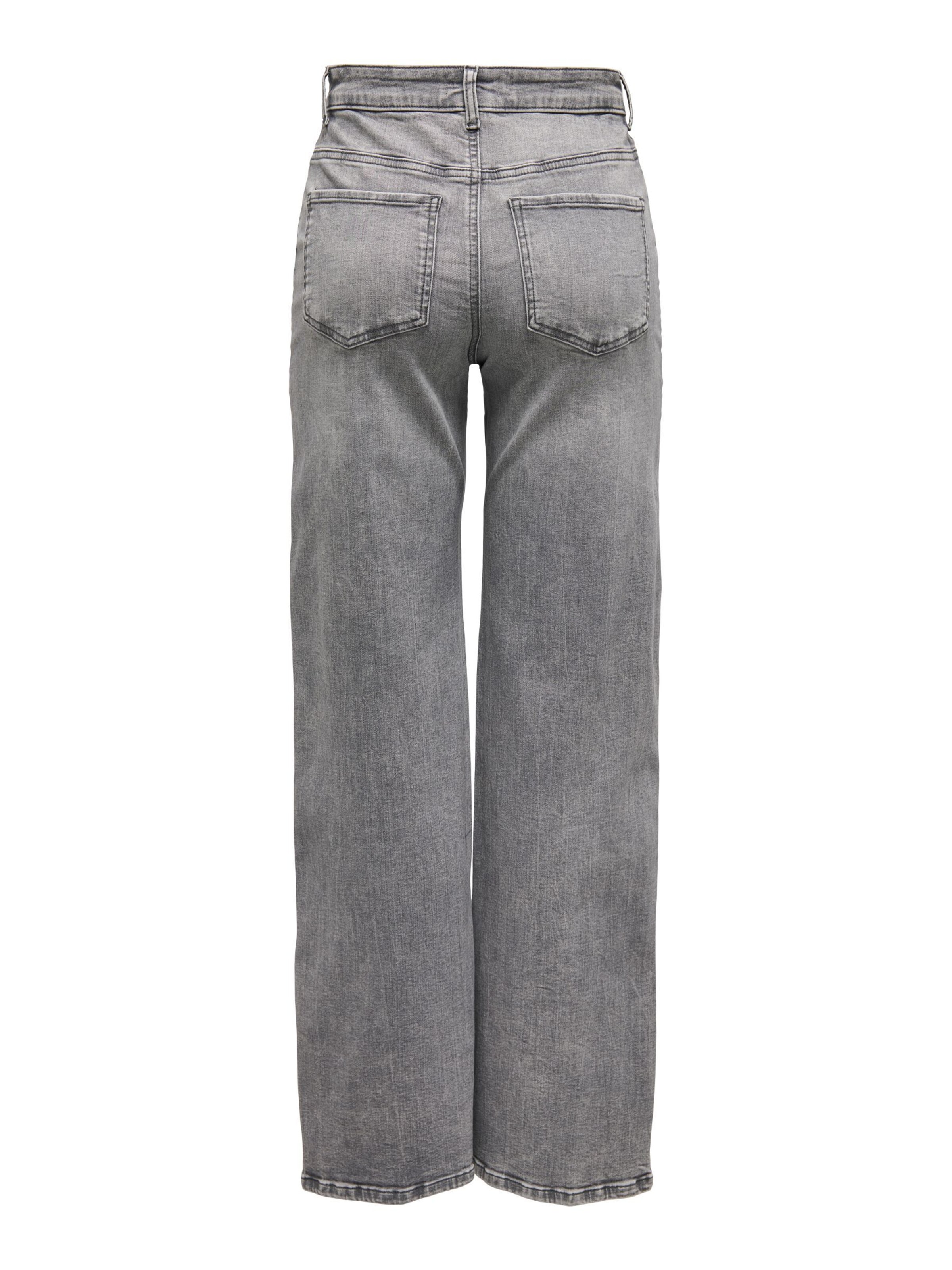 JDY Petite - Pierna ancha Vaquero 'FELINA' en gris