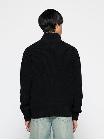 Burocs Knit Cardigan 'Zip' in Black
