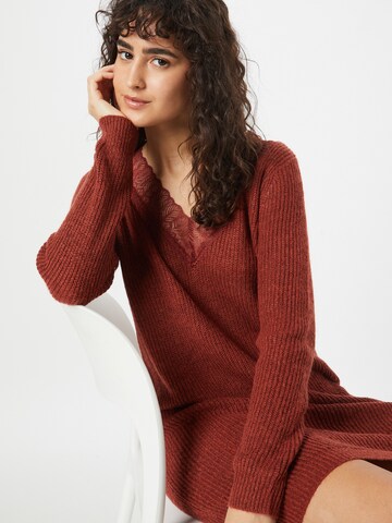 VILA Knit dress 'GLACY' in Red