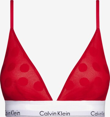 Triunghi Sutien de la Calvin Klein Underwear pe roșu: față