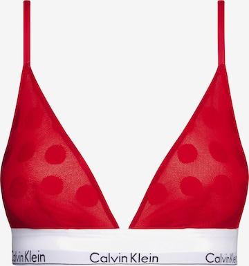 Calvin Klein Underwear Треугольник Бюстгальтер в Красный: спереди