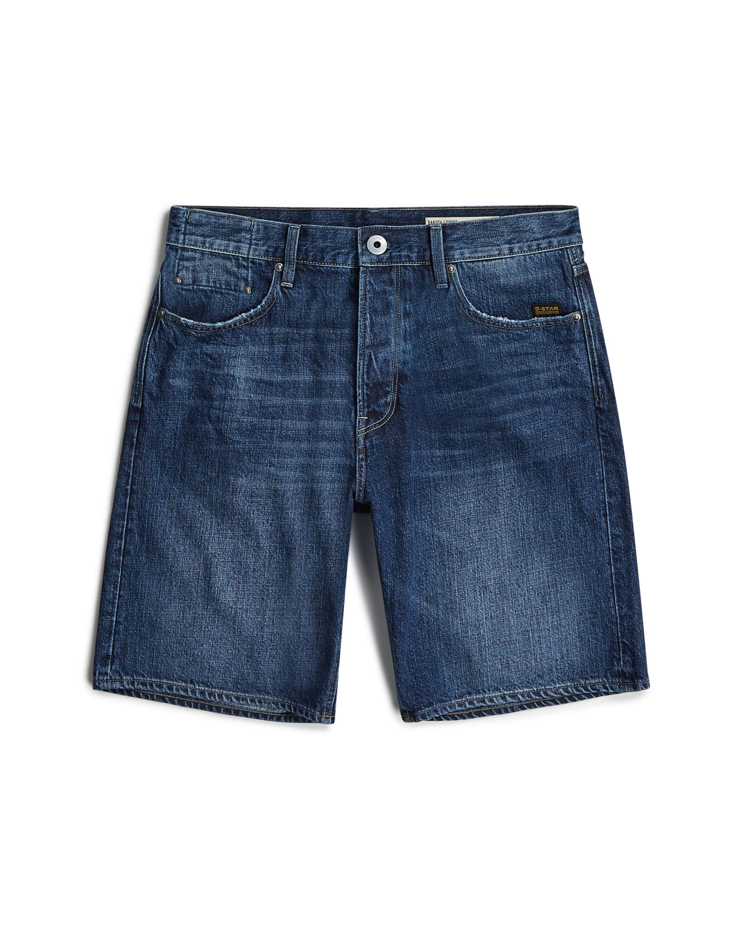 G-STAR Regular Broek 'Dakota Short Clean Edge ' in Blauw: voorkant