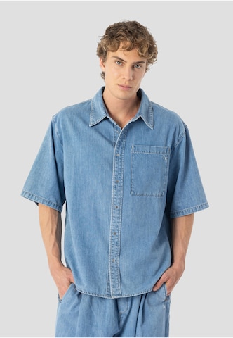 Elias Rumelis Comfort fit Overhemd 'Rollins' in Blauw: voorkant