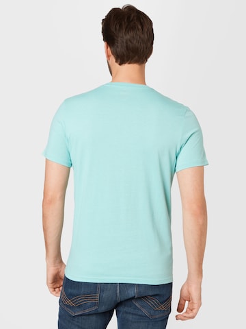 mėlyna TOM TAILOR Standartinis modelis Marškinėliai