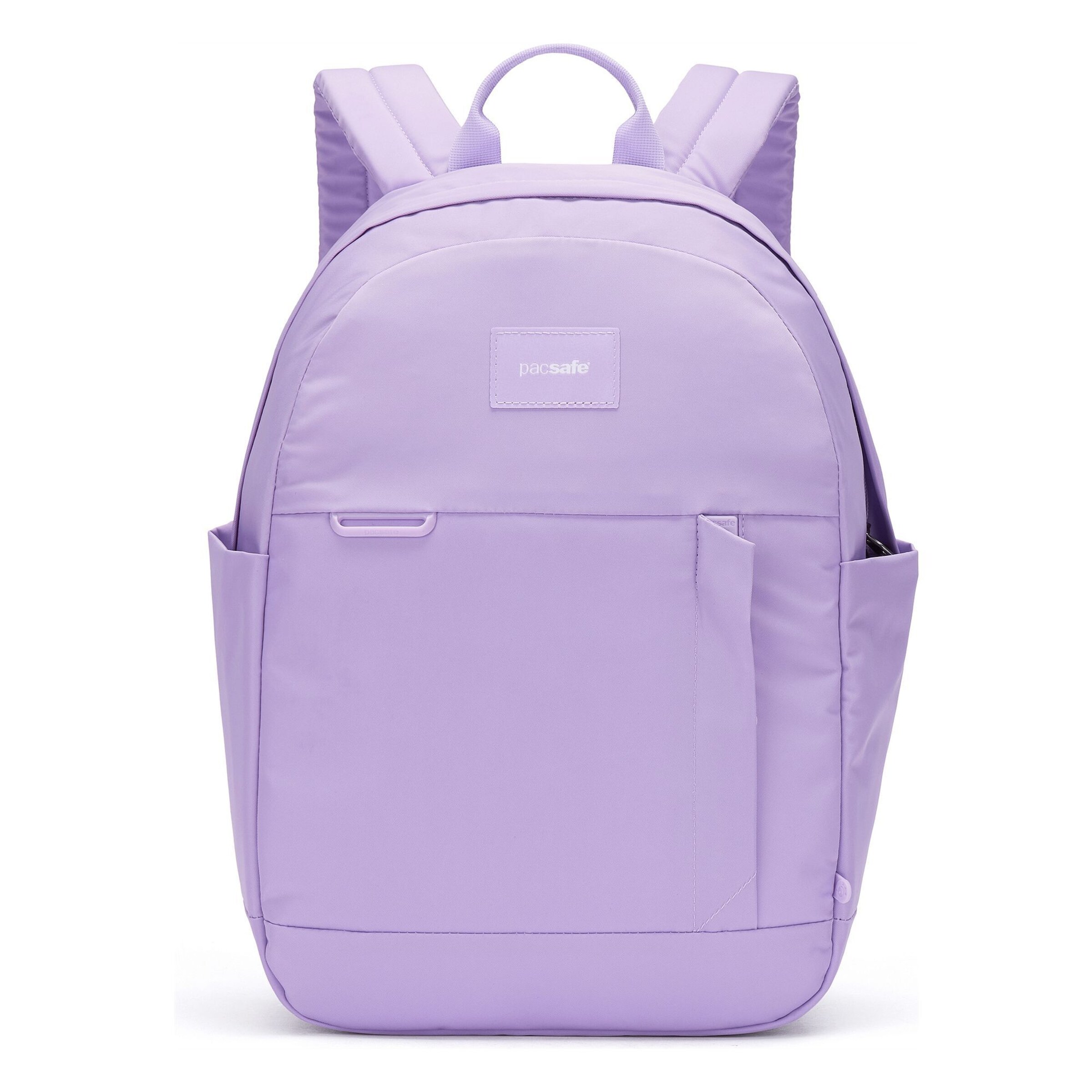Zaino 'Go' di Pacsafe in lilla: frontale