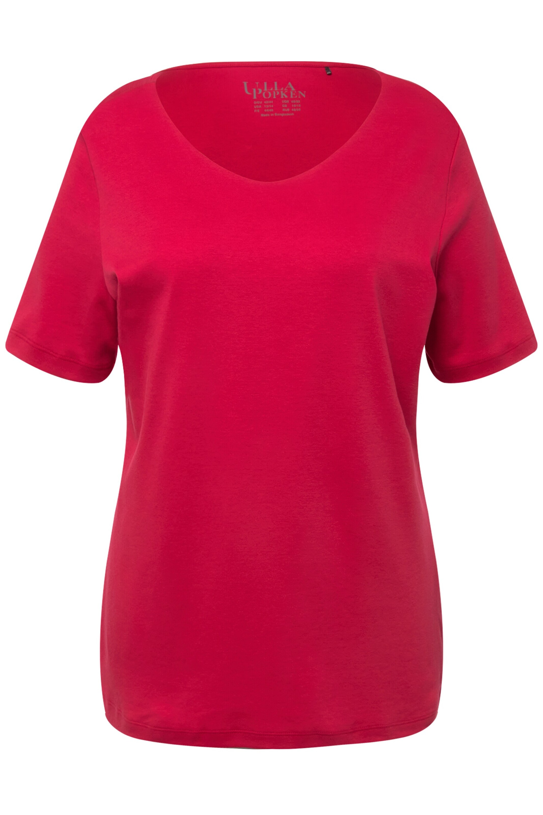 Ulla Popken Shirt in Rood: voorkant