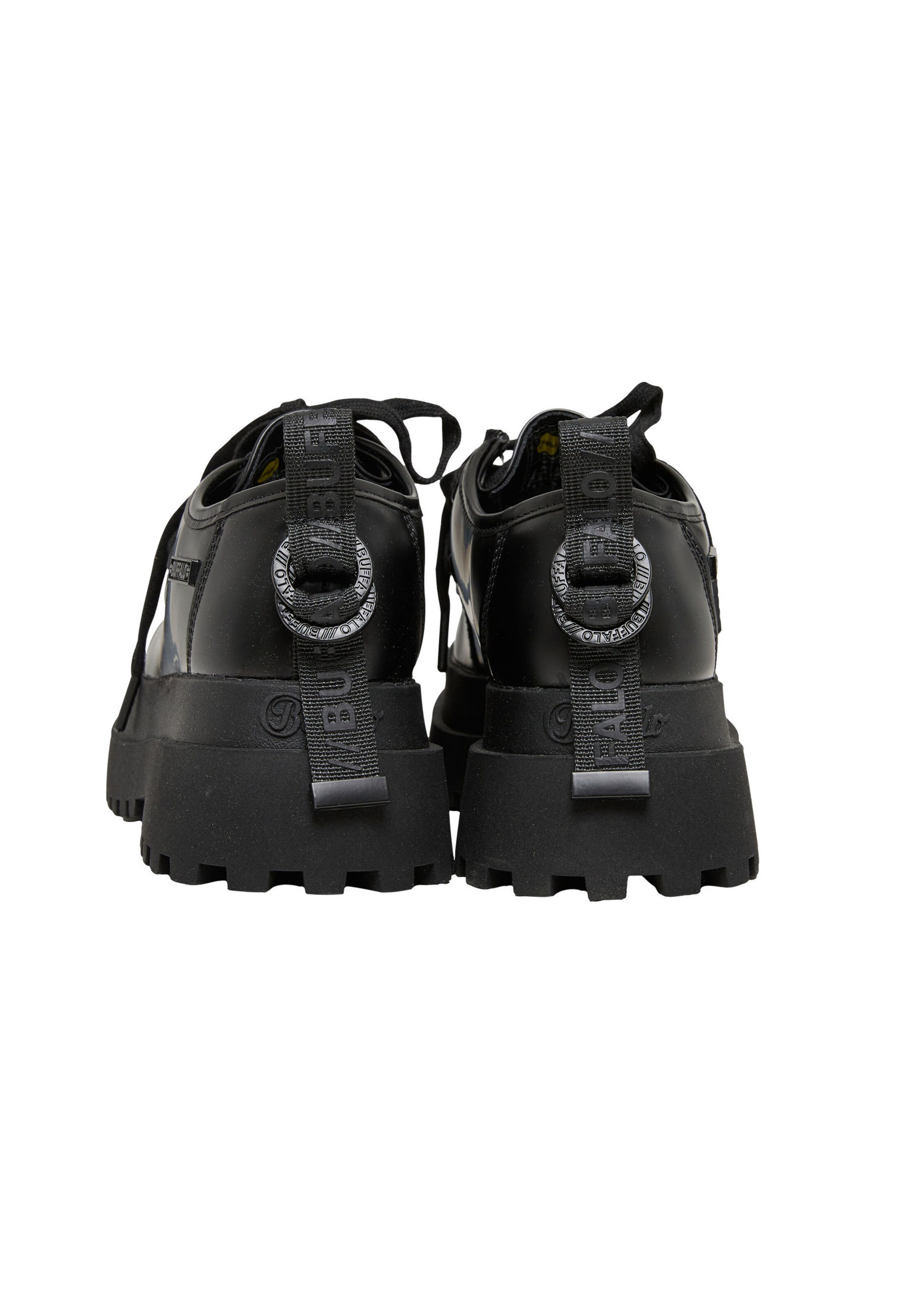 BUFFALO Buty sznurowane 'Pluto Wallaby' w kolorze czarny