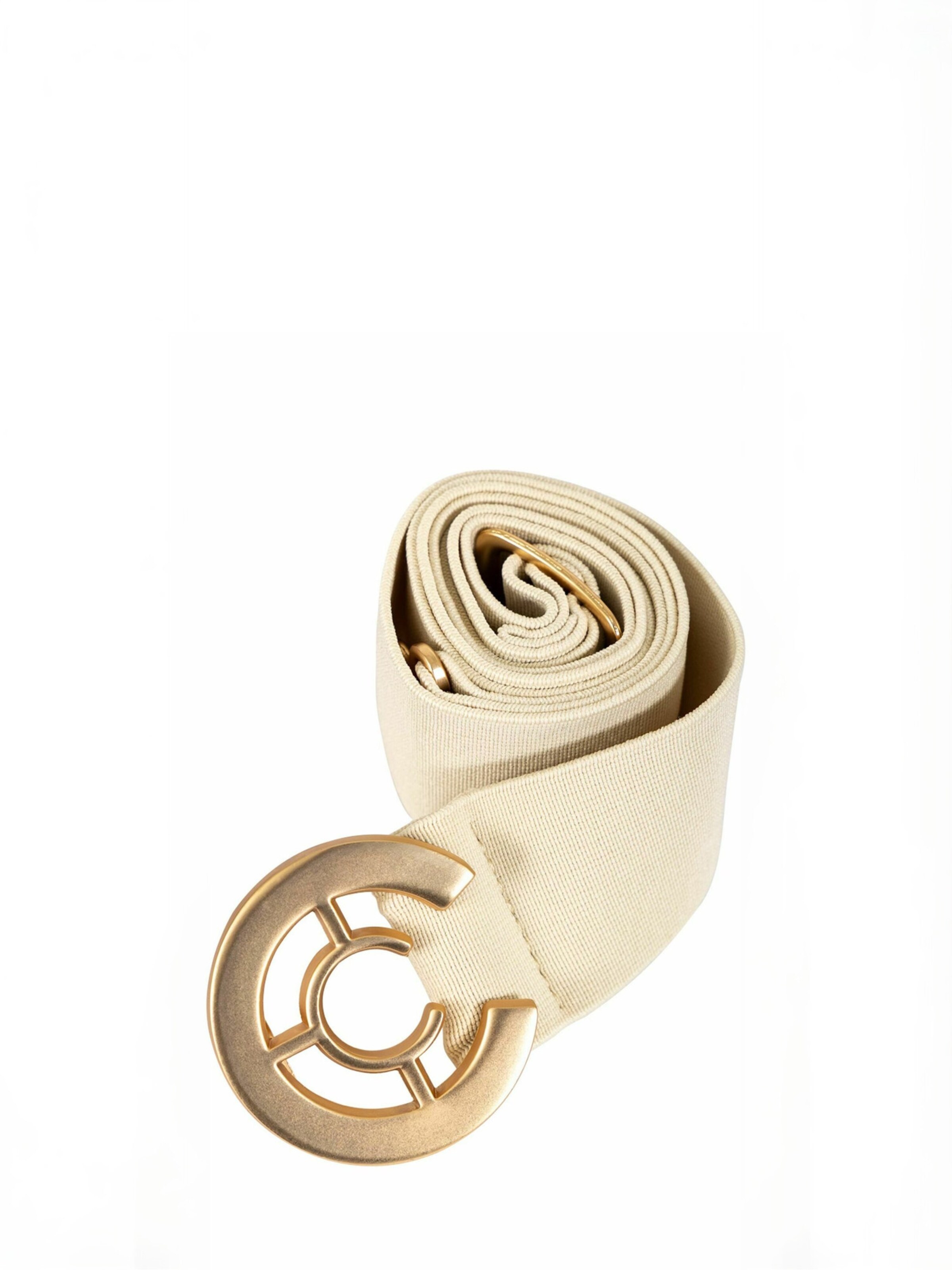 Ceinture ' Logo ' Coster Copenhagen en beige : devant