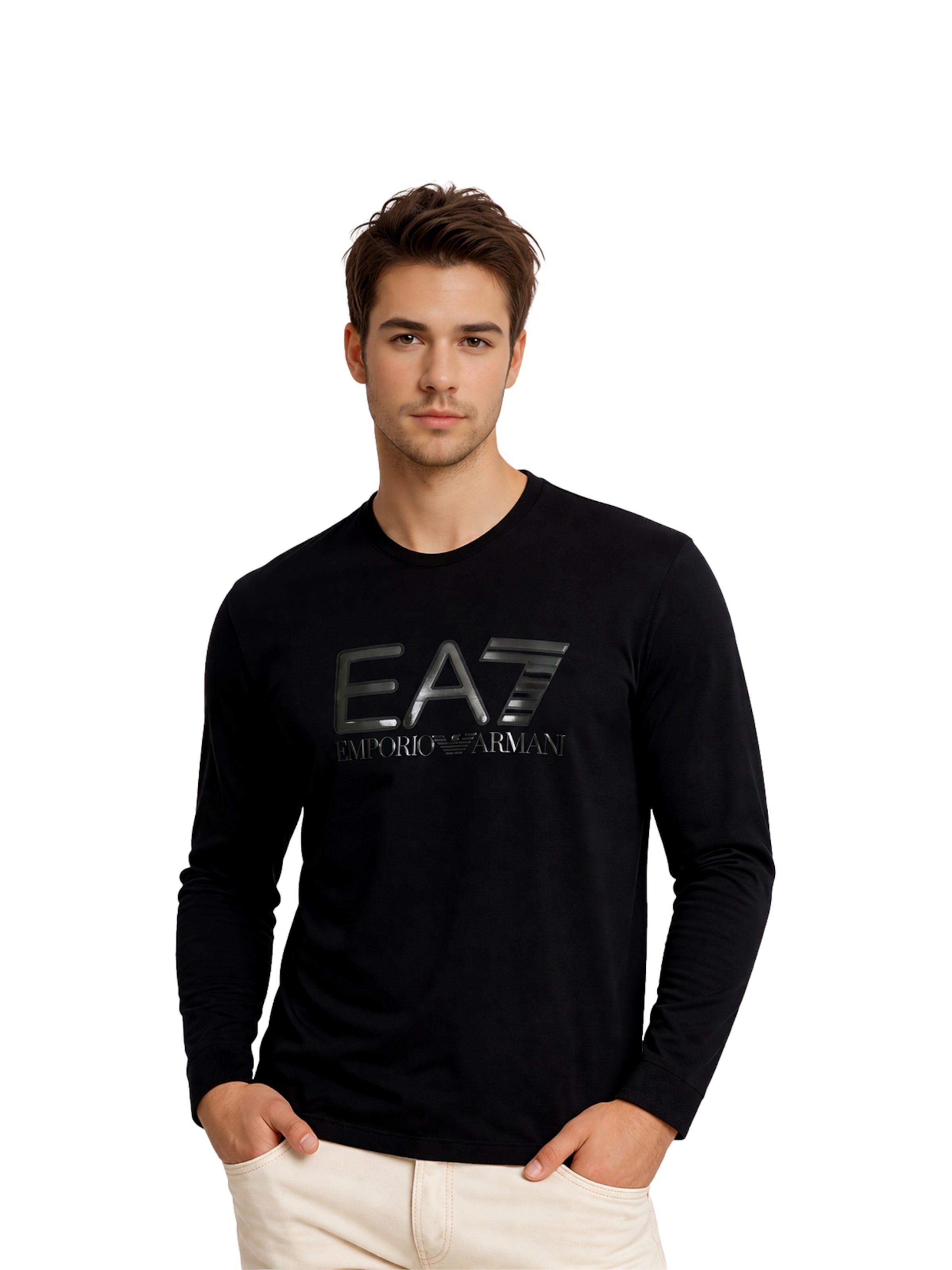 EA7 Emporio Armani Футболка в Черный: спереди