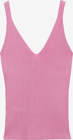 MANGO Knitted Top 'GYMNASTI' in Pink: front