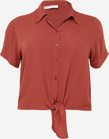 ABOUT YOU Curvy Pusero 'Cornelia' värissä ruskea: etupuoli