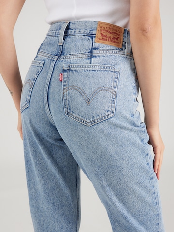 LEVI'S ® Tapered Jeans 'HW Mom Jean Altered' in Blauw