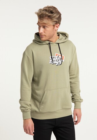 MO Sweatshirt in Groen: voorkant