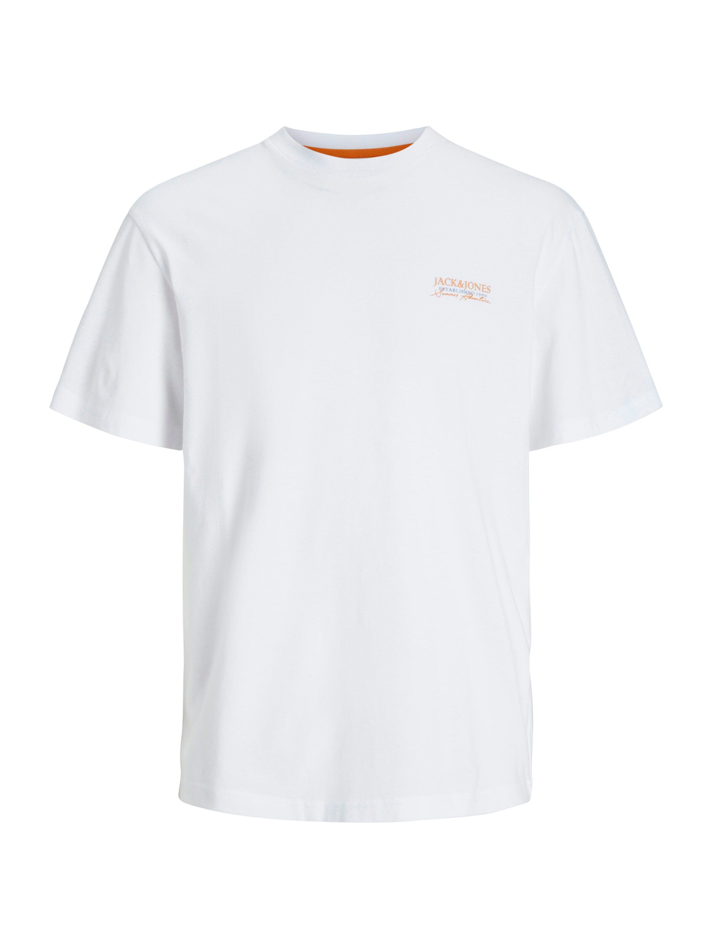 Jack & Jones Plus Μπλουζάκι 'JJSUMMER VIBES' σε λευκό: μπροστά