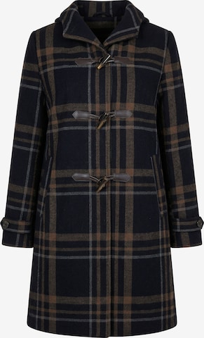 Ulla Popken Between-Seasons Coat in Black: front