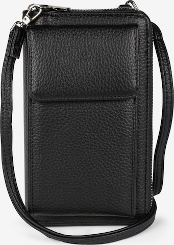 styleBREAKER Crossbody bag 'Umhängetasche mit Handyfach und RFID Schutz' in Black: front