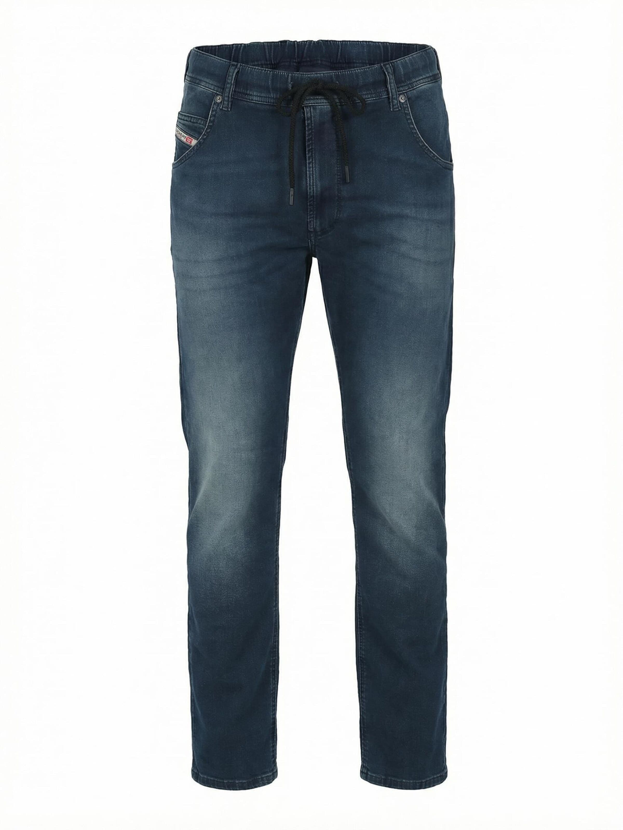 DIESEL - Calças de ganga '2030 D-KROOLEY JOGGJEANS Superstretch & Supersoft' em azul: frente
