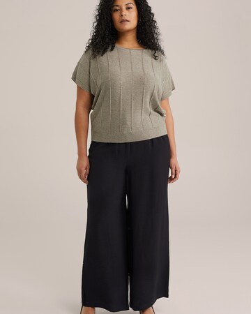 WE Fashion Wide leg Trousers in Black