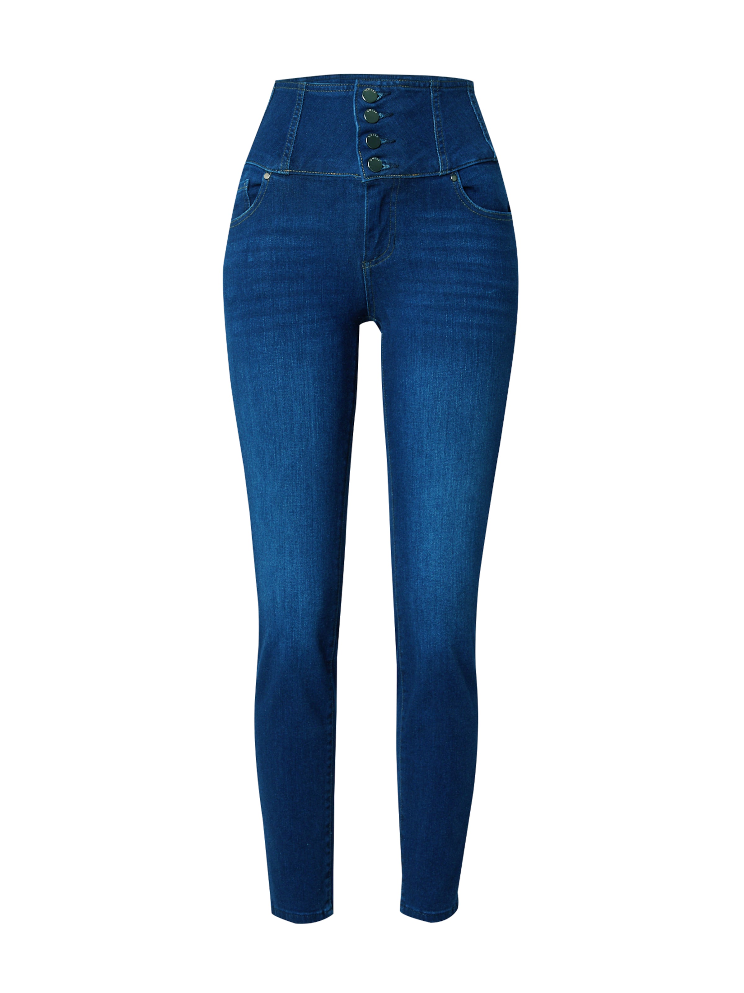 GUESS Slimfit Kavbojke | modra barva: sprednja stran