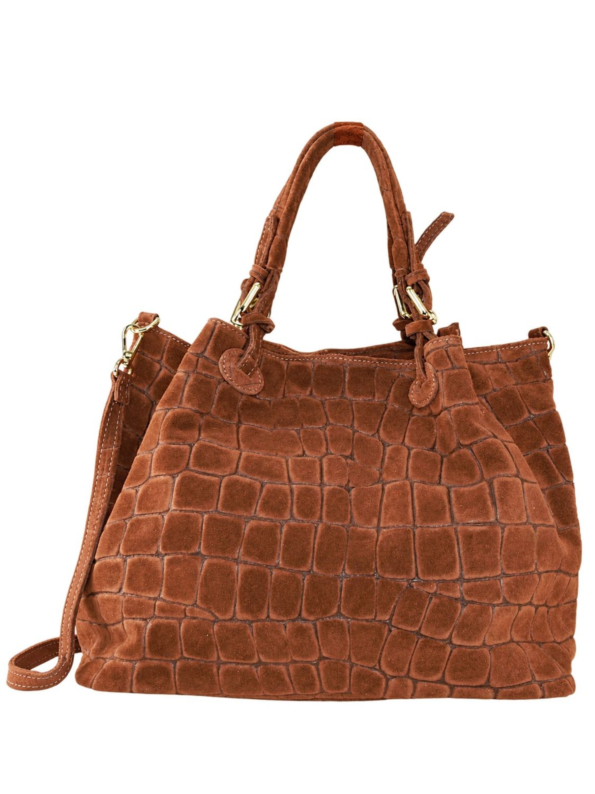 Borsa a spalla di Florence in marrone: frontale