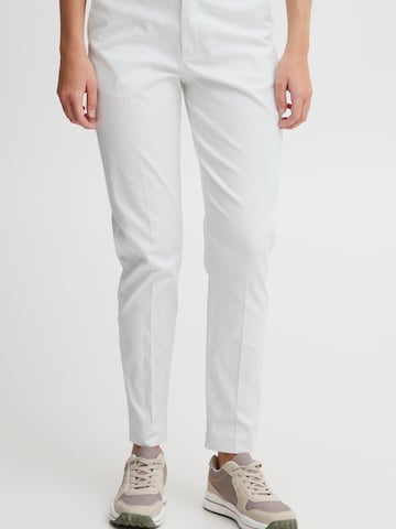 Effilé Pantalon à plis 'Oxdaisy' Oxmo en blanc