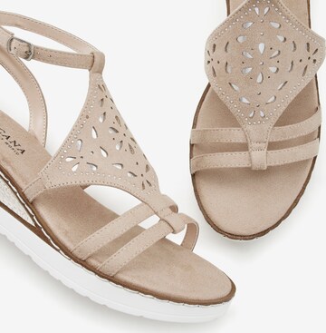 LASCANA Sandaler i beige