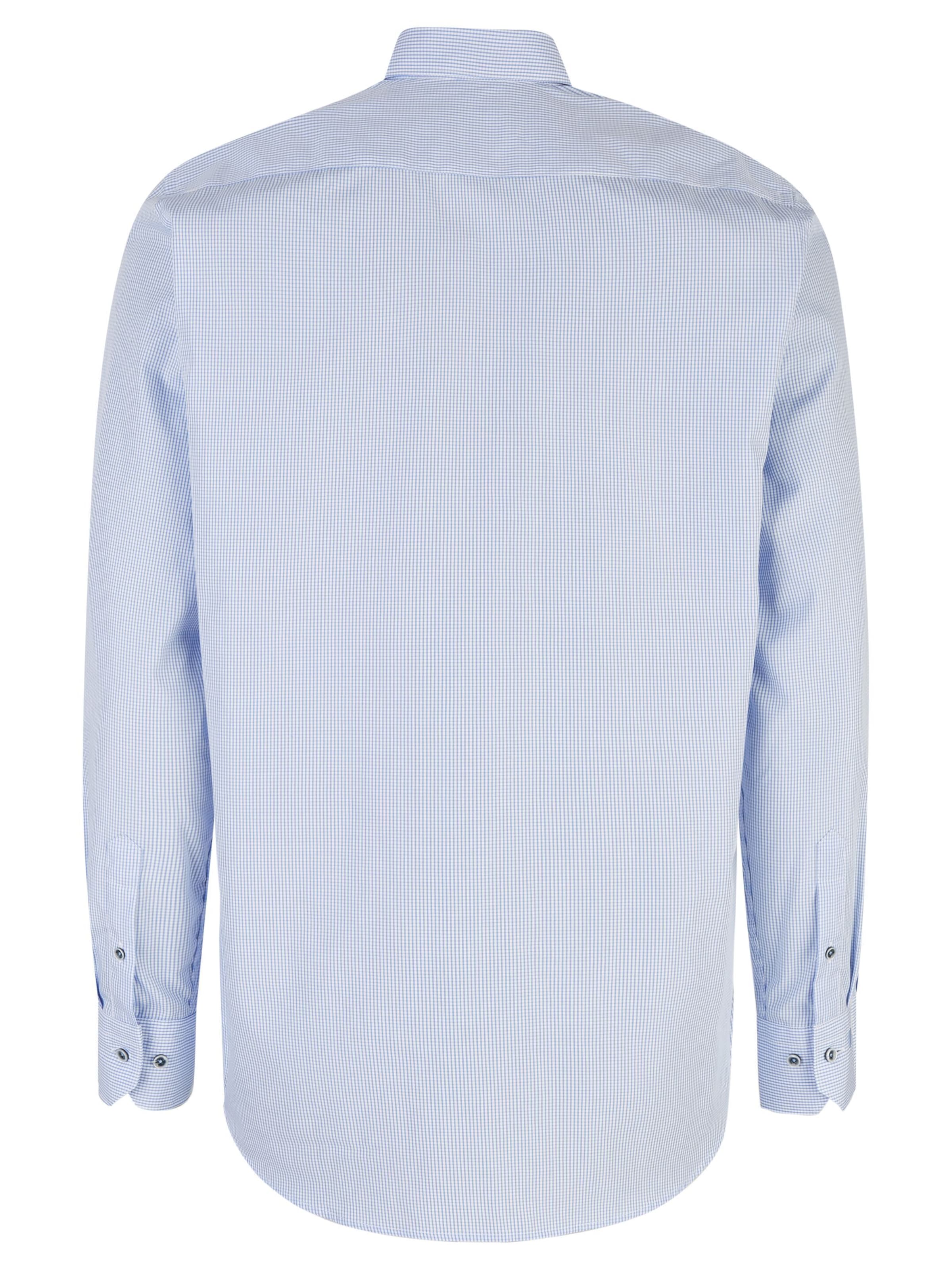 Coupe regular Chemise business HECHTER PARIS en bleu