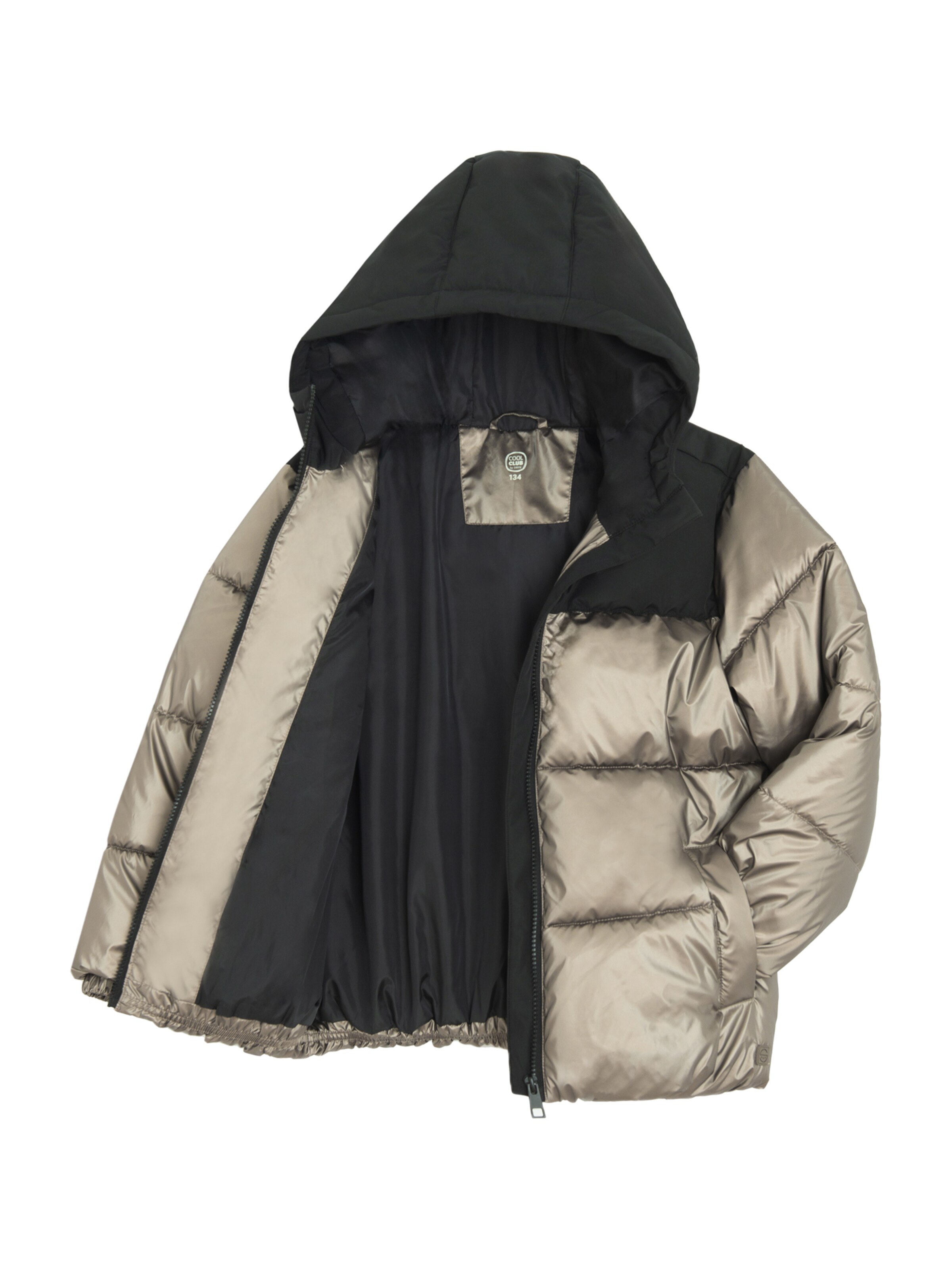 Geacă de primăvară-toamnă de la Cool Club pe auriu: față