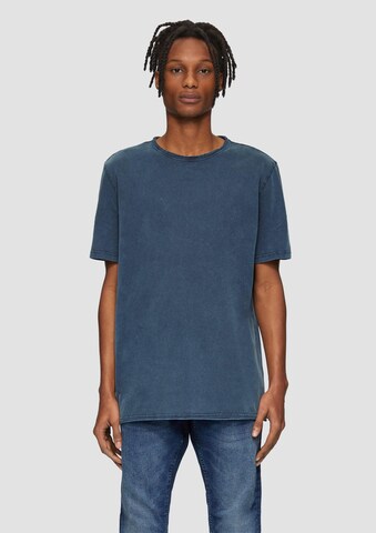 T-Shirt QS en bleu : devant