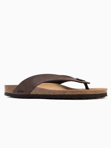 Flip-flops 'Lucca' de la Bayton pe maro
