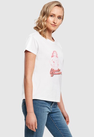 T-shirt 'Wonder Woman Pink' Merchcode en blanc