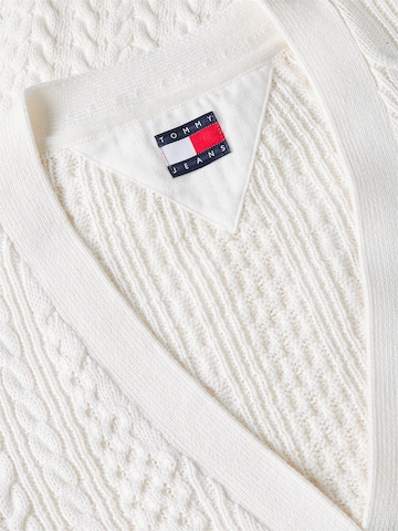 Tommy Jeans Strickjacke in Weiß