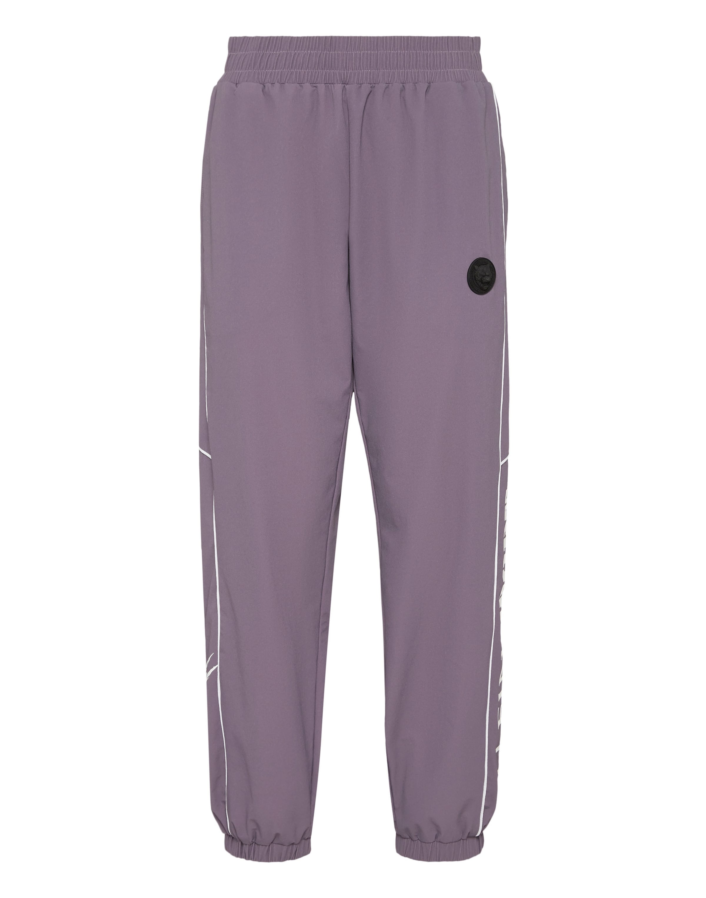 Plein Sport - Tapered Pantalón 'Scratch' en lila: frente