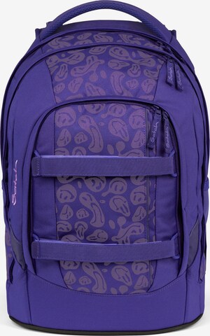 Satch Backpack in Purple: front