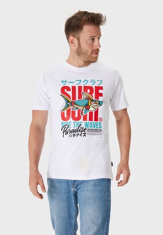 Oldskull Shirt in Wit: voorkant