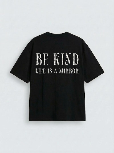 Maglietta 'Oversize Be Kind T-shirt - Black' Kleidermafia di colore nero, Visualizzazione prodotti