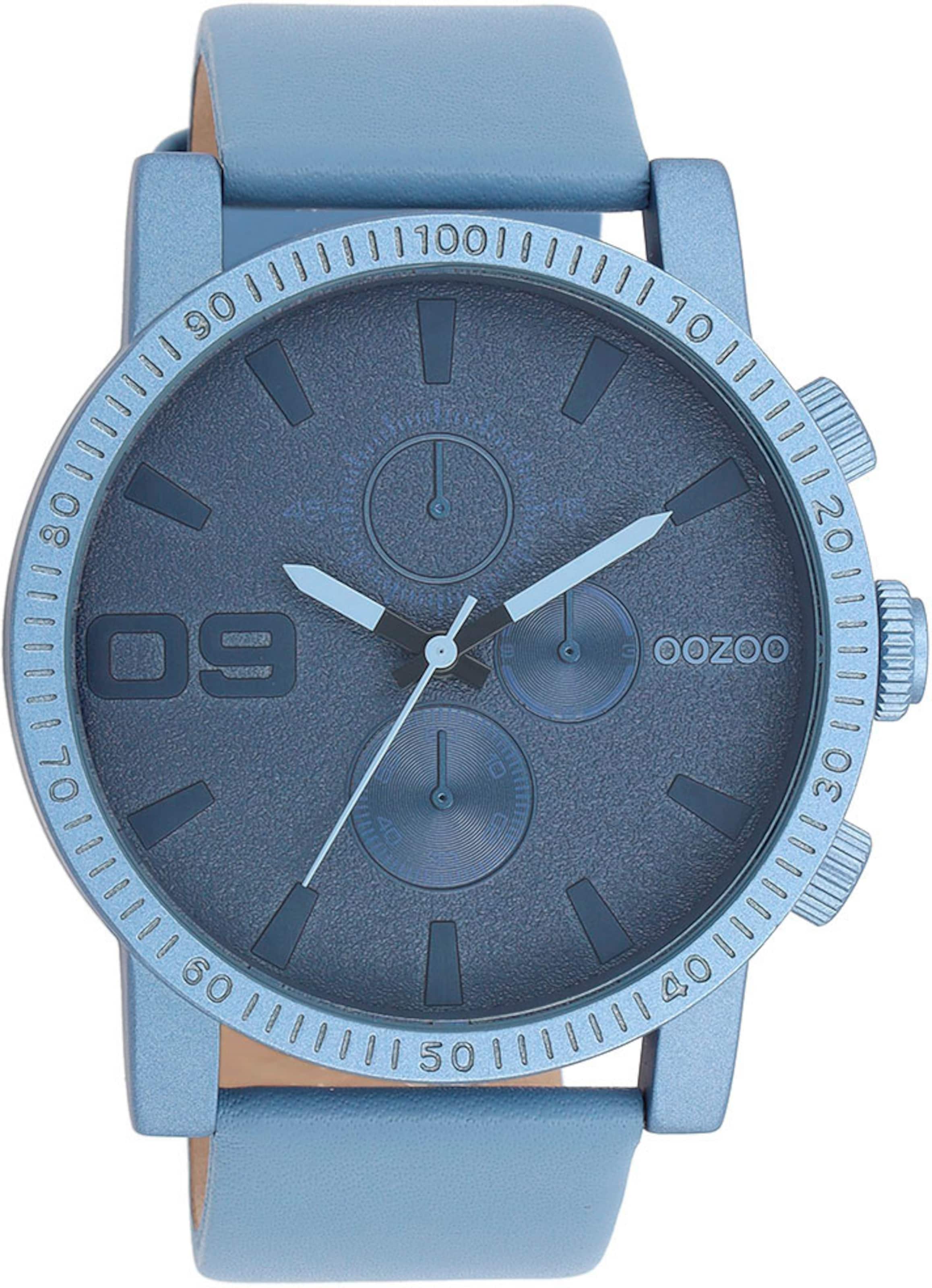OOZOO Analog Watch in Blue: front