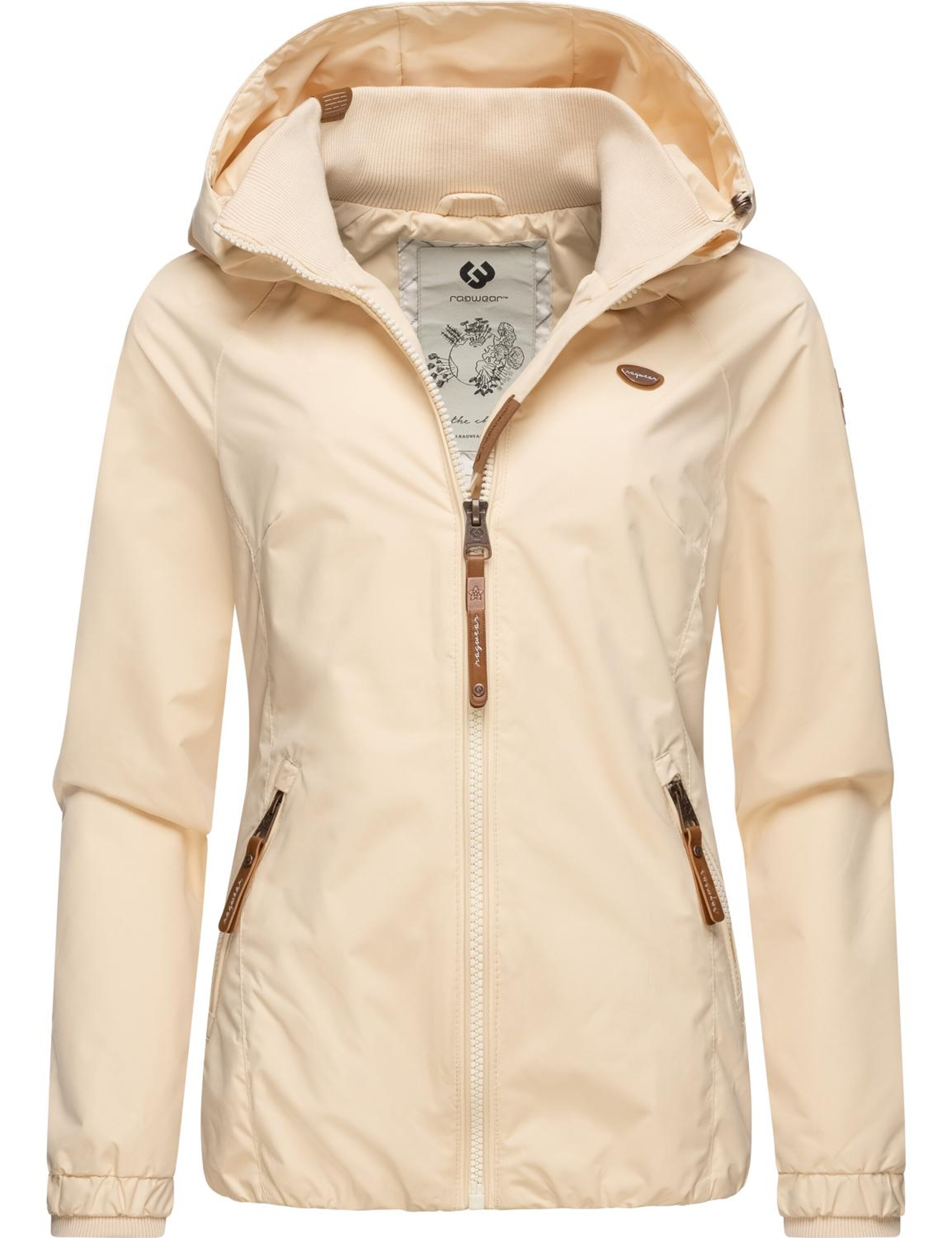 Veste fonctionnelle 'Dizzie' Ragwear en beige : devant