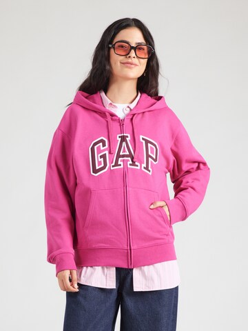GAP - Casaco em moletão 'HERITAGE' em rosa: frente